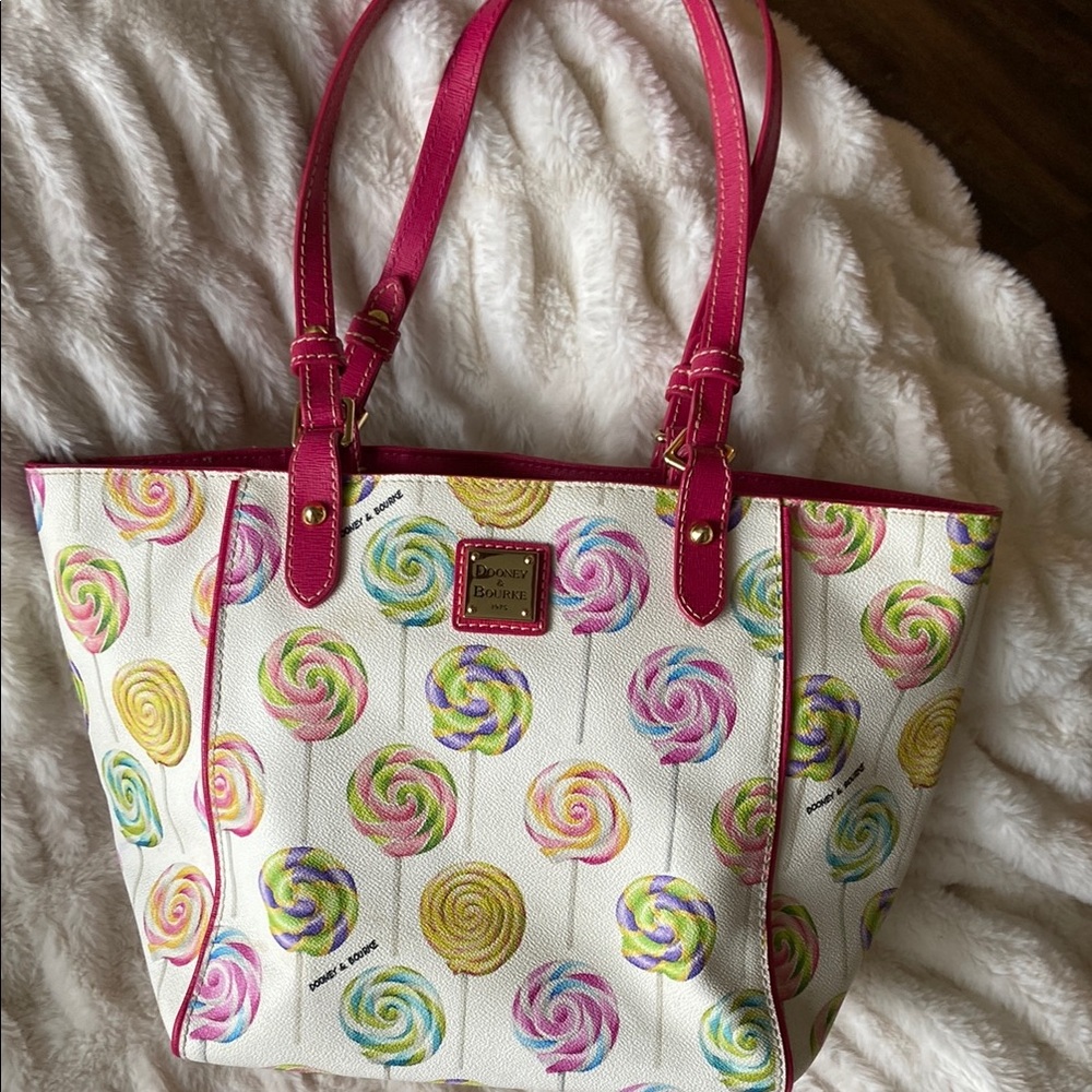 Dooney & Bourke Pink Candy Swirl Tote Bag